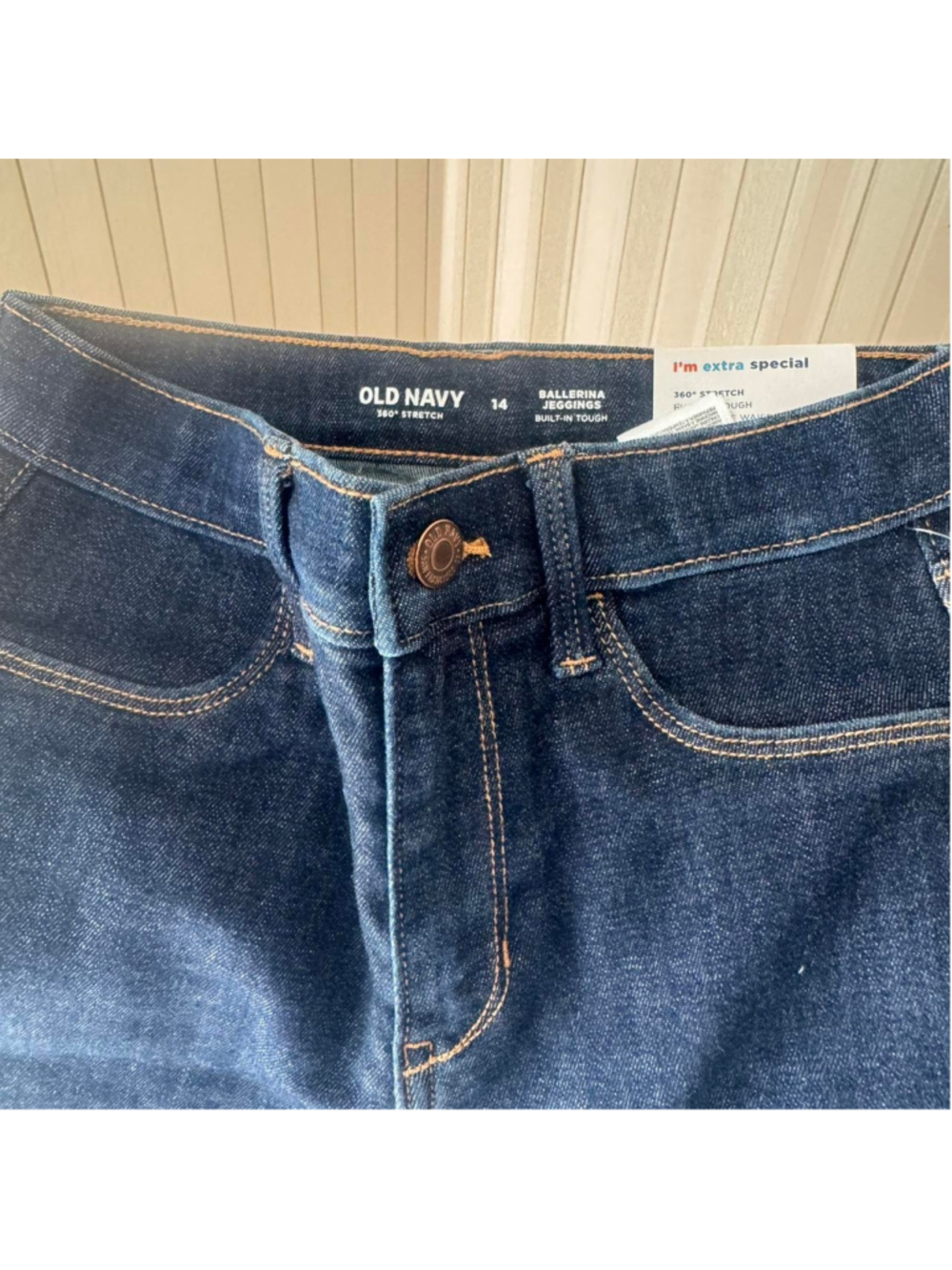 Girls Navy blue Old Navy skinny jeans with stretch #skinnyjeans size 14 Brand N